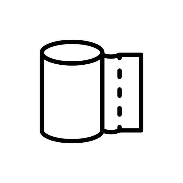 Toalettpapper Ikon Vektor Illustration — Stock vektor