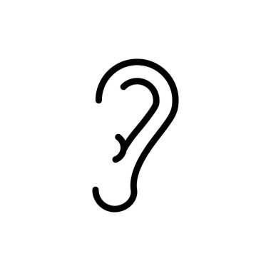 kulak simgesi vektör illüstrasyonu