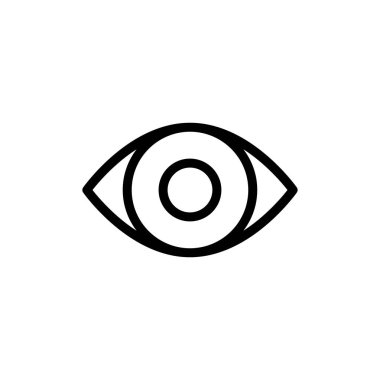 Göz simgesi vektör illüstrasyonu