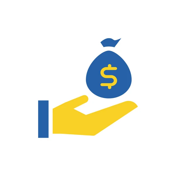 Geld Pictogram Vector Illustratie — Stockvector