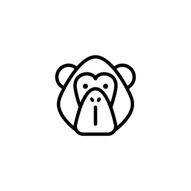 maymun simge vektör çizim