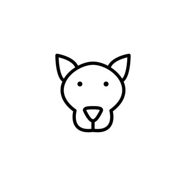 köpek simgesi vektör illüstrasyonu