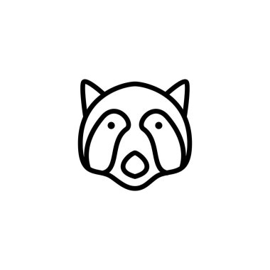 Rakun simge vektör çizim