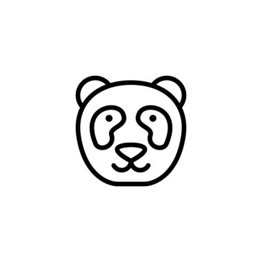 panda simgesi vektör illüstrasyonu