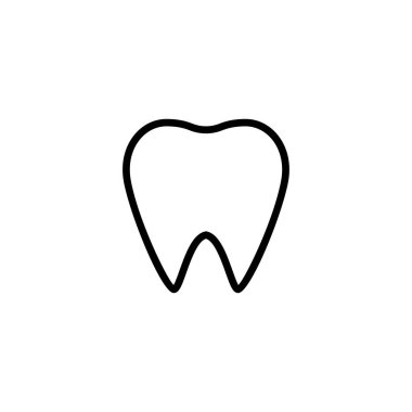 Diş simgesi vektör illüstrasyonu