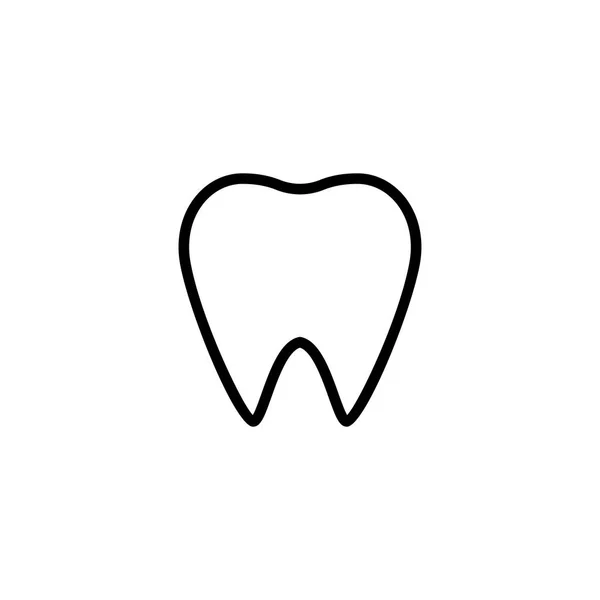 Ilustracja Wektora Ikony Zęba — Wektor stockowy