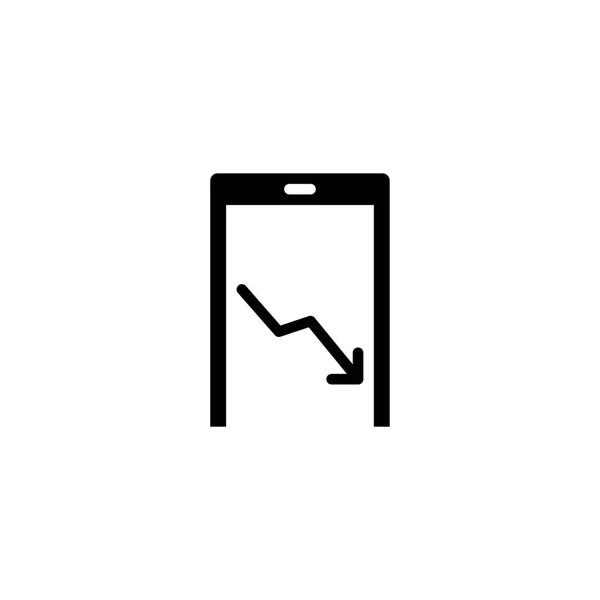 Graph Icon Vector — Stock Vector