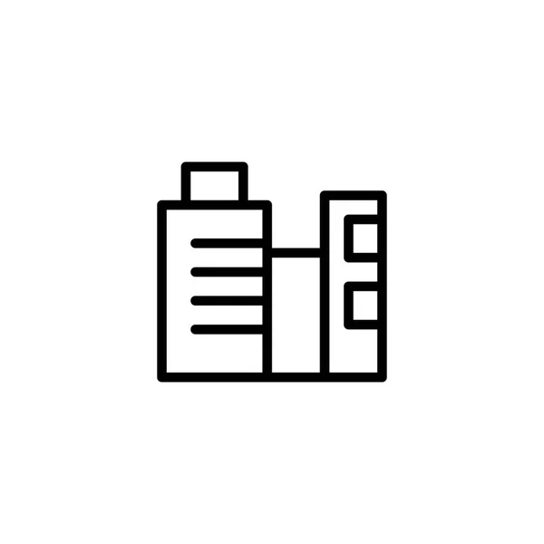 Building Icon Vector Illustration — Stock Vector