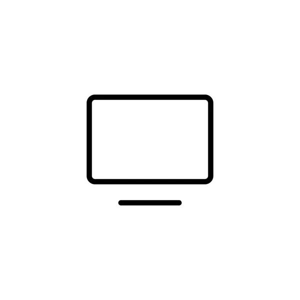 Monitor Pictogram Vector Illustratie — Stockvector