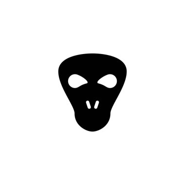 Uzaylı simgesi vektör illüstrasyonu