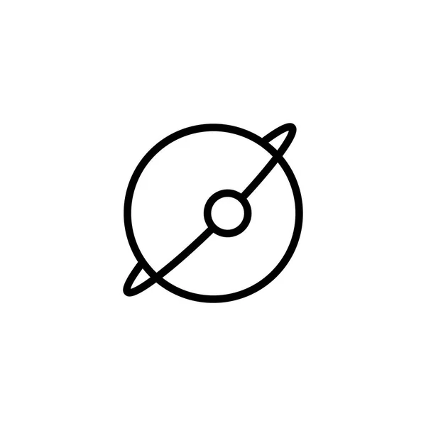 Vektorová Ilustrace Ikony Planety — Stockový vektor