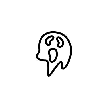 hayalet simgesi vektör illüstrasyonu