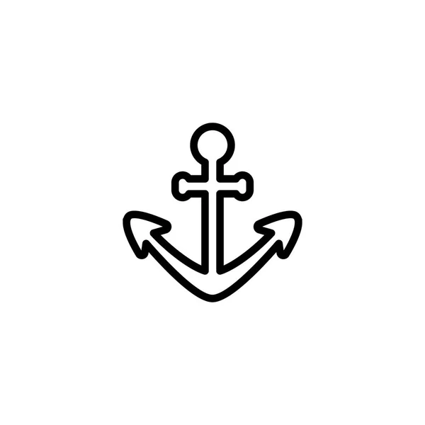 Anchor Icon Vector Illustration — Stock Vector