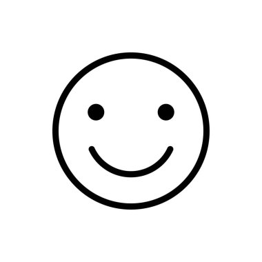 Gülümse ikon vektör illüstrasyonu