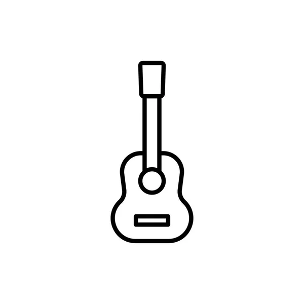 Ícone Guitarra Ilustração Vetorial — Vetor de Stock