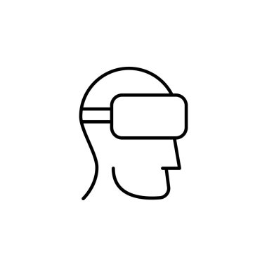 VR simge vektör illüstrasyonu