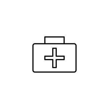 İlk yardım kiti vektör illüstrasyonu