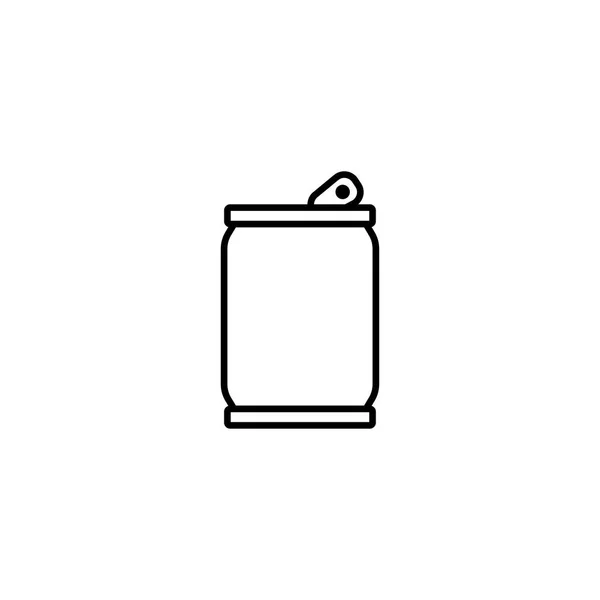 Drank Kan Pictogram Vectorillustratie — Stockvector