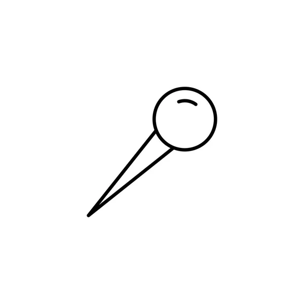 Vektorová Ilustrace Ikony Pin — Stockový vektor