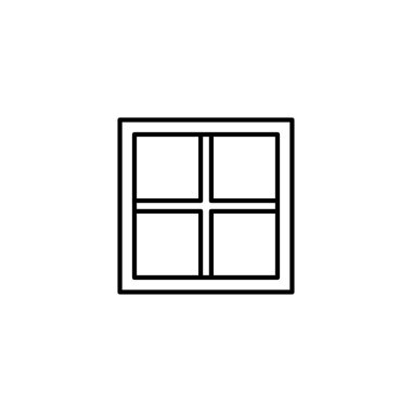 pencere simgesi vektör illüstrasyonu