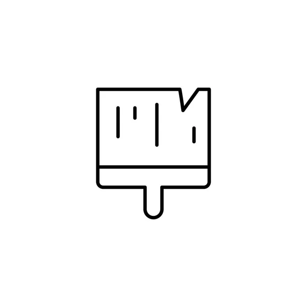 Malpinsel Icon Vektor Illustration — Stockvektor