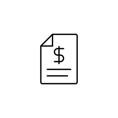 Bill simgesi vektör illüstrasyonu