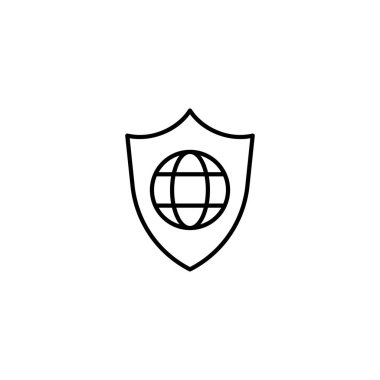 Koruma simgesi vektör illüstrasyonu