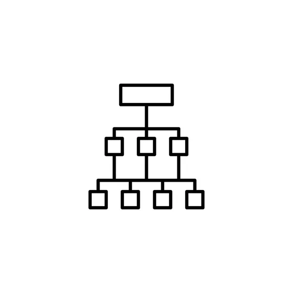 Diagrama Ícone Ilustração Vetorial — Vetor de Stock