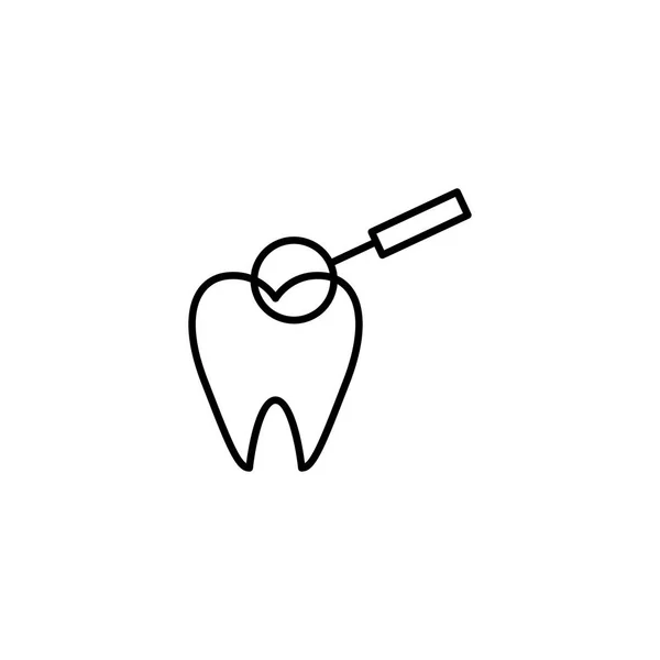 Cuidado Dental Icono Vector Ilustración — Archivo Imágenes Vectoriales