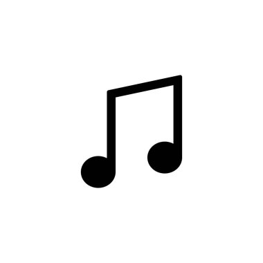 Müzik simgesi vektör illüstrasyonu