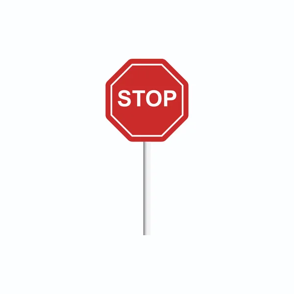 Stop Teken Vector Illustratie — Stockvector