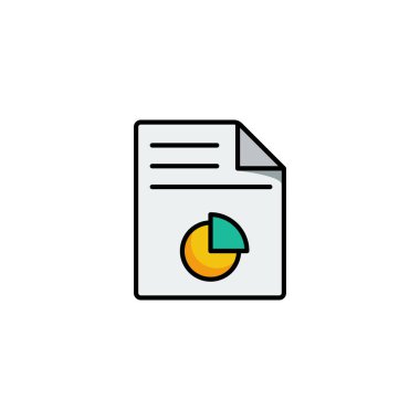 veri raporu simge vektör