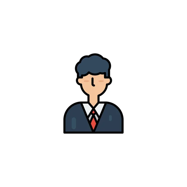 Hombre de negocios icono vector ilustración — Vector de stock