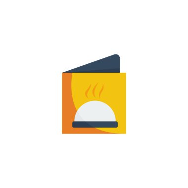 yemek menüsü ikon vektör illüstrasyonu