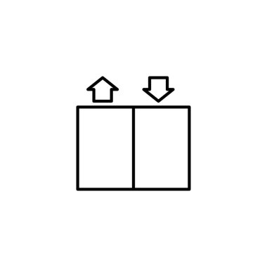 asansör simgesi vektör illüstrasyon