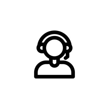 çağrı merkezi destek hizmeti simgesi vektör illüstrasyon