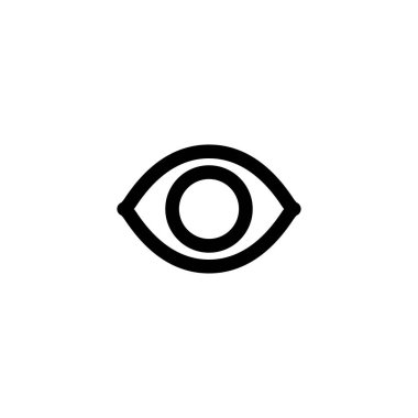 göz, görme simgesi vektör illüstrasyon