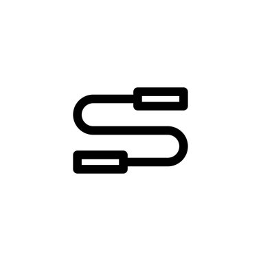 Atlama ipi simge vektör çizim