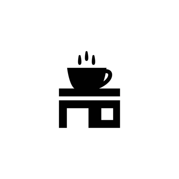 Tienda de café icono vector ilustración — Vector de stock