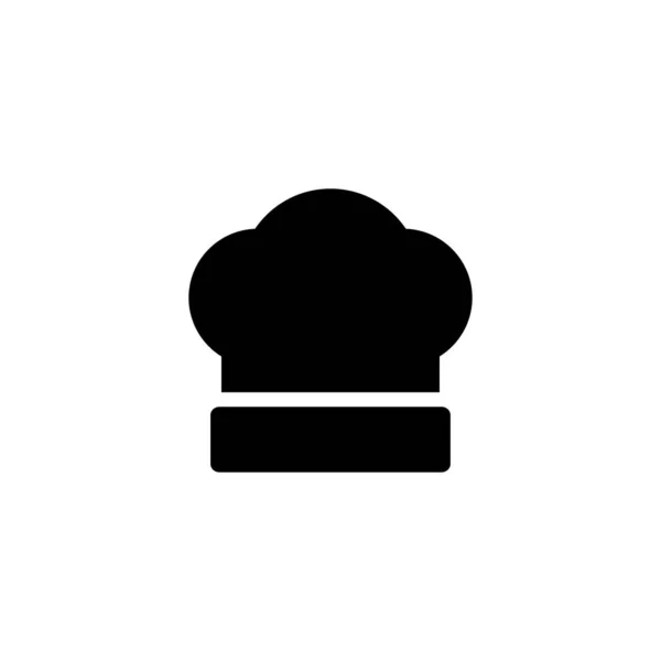 Chef icône chapeau de cuisine illustration vectorielle — Image vectorielle