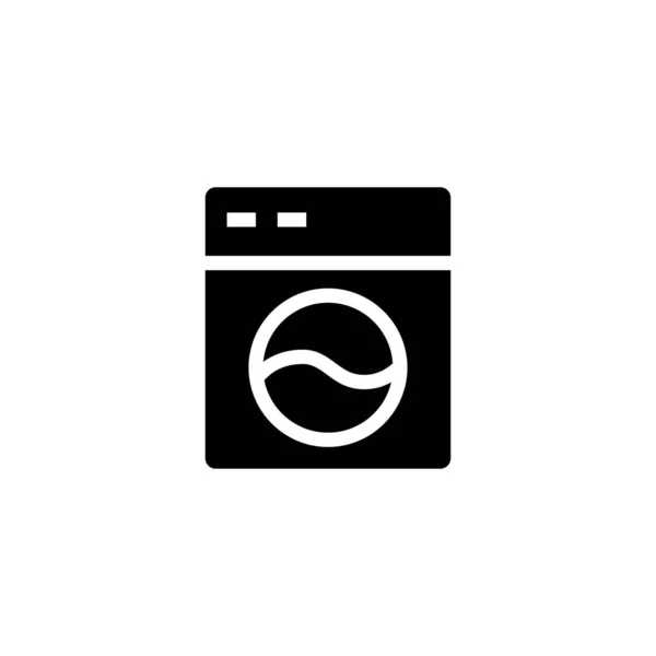 洗濯機洗濯アイコンベクトルイラスト — ストックベクタ