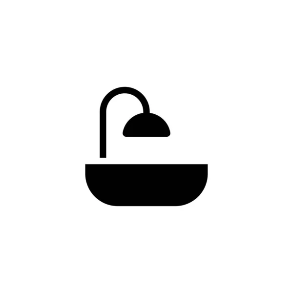 Bad toilet pictogram vector illustratie — Stockvector