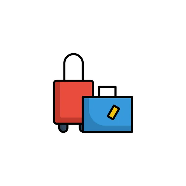 Equipaje icono de equipaje vector ilustración — Vector de stock