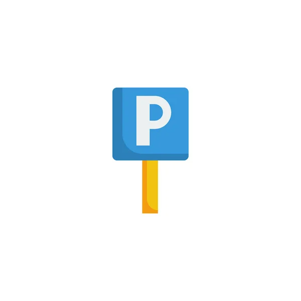 Parcheggio segno icona vettoriale illustrazione — Vettoriale Stock