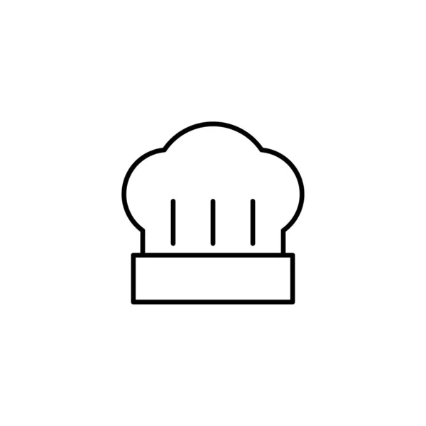 Chef-kok cookhat pictogram vector illustratie — Stockvector