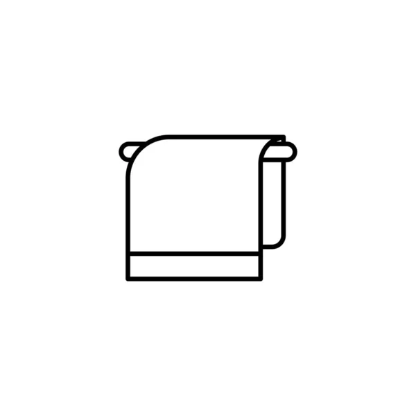 Törülköző fürdőszoba ikon vektor illusztráció — Stock Vector
