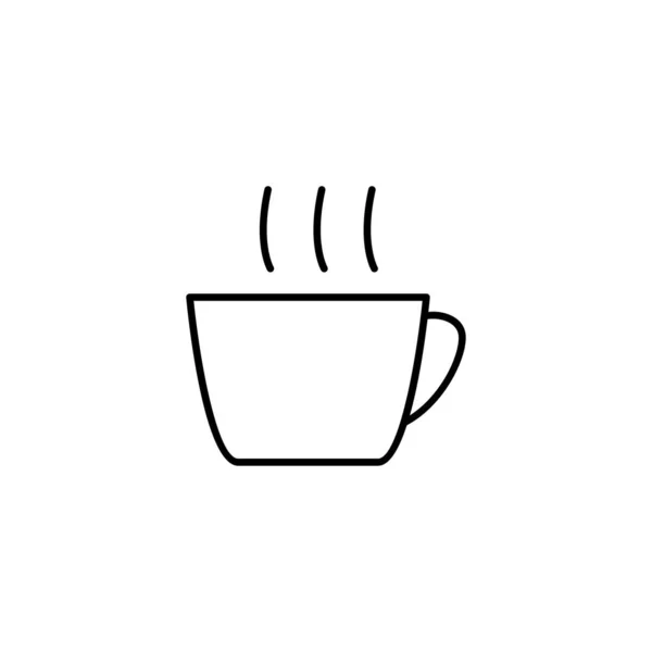 Taza de café icono vector ilustración — Vector de stock