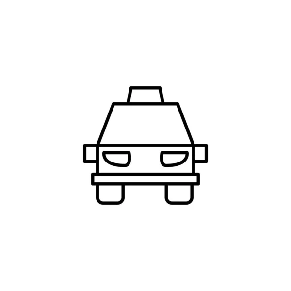 Taxi coche, taxi icono vector ilustración — Vector de stock