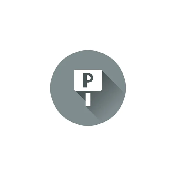 Parcheggio segno icona vettoriale illustrazione — Vettoriale Stock