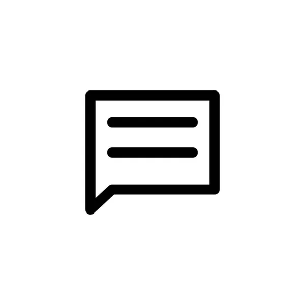 Chat, illustration vectorielle d'icône de bulle vocale — Image vectorielle